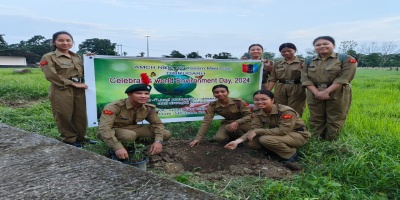 Plantation by NCC cadets AMC on world environment day